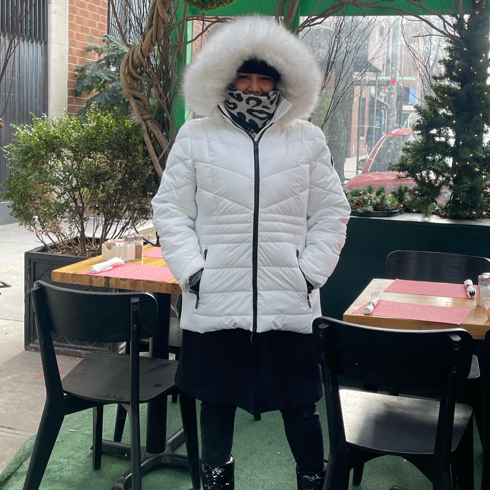 White Puffer Coat